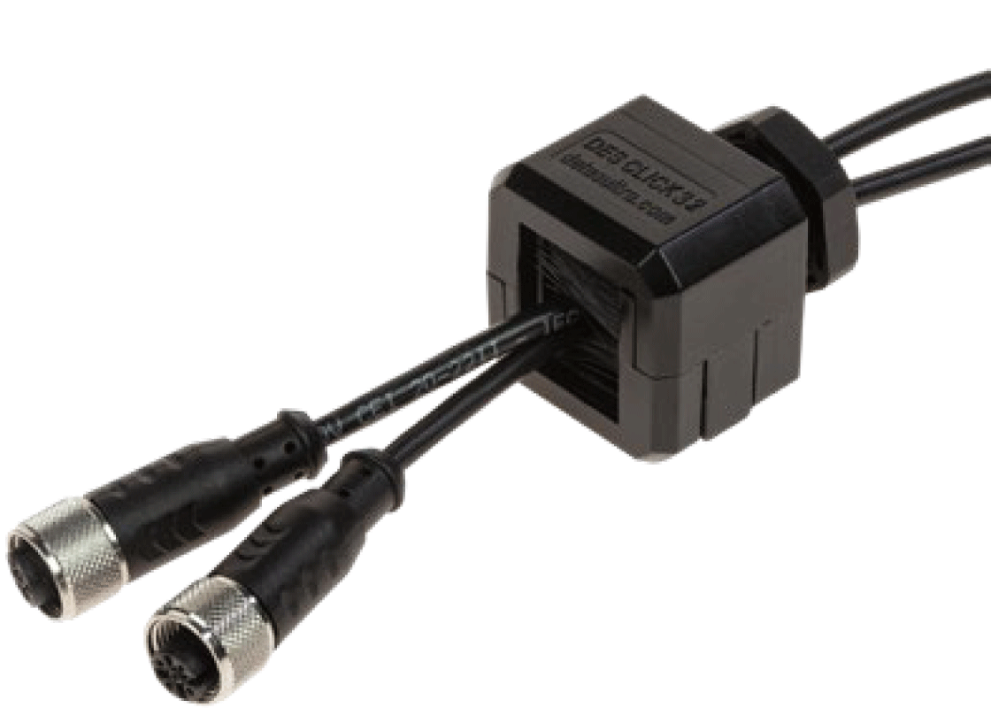 Pasamuros partido para cables con cepillo DES CLICK Z-50