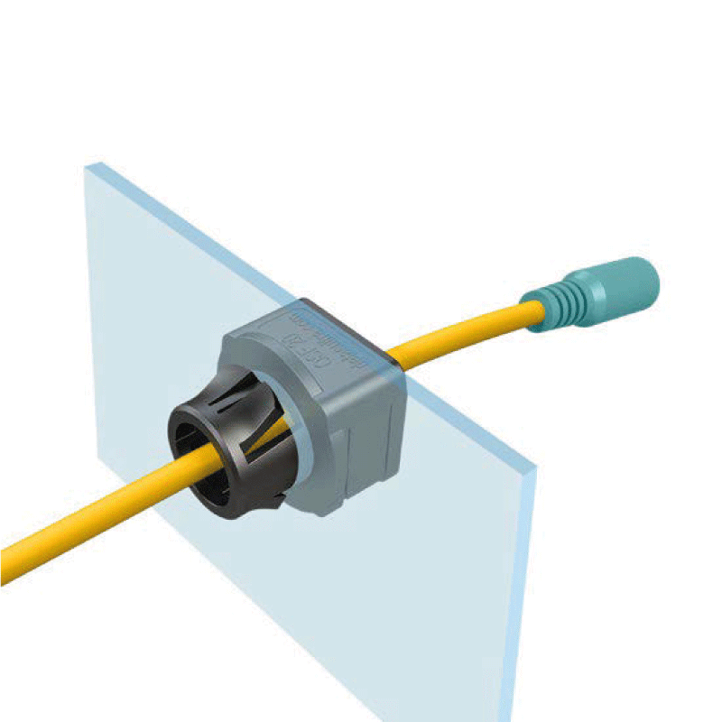 Pasamuros partido para cables OSF ZIP 25B