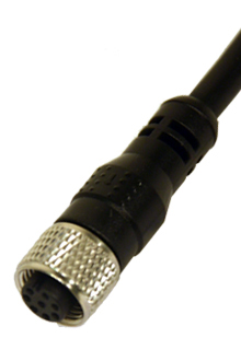 Cable con conector macho C8D 25 – Receptor, 25 m