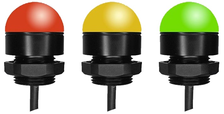 mini indicador LED M4B-1BFT-RYG-50