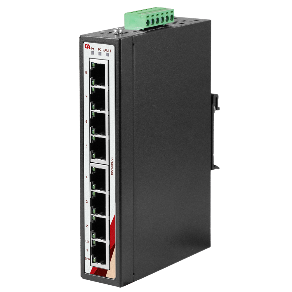 Switch Ethernet industrial de 8 puertos EGU-0800