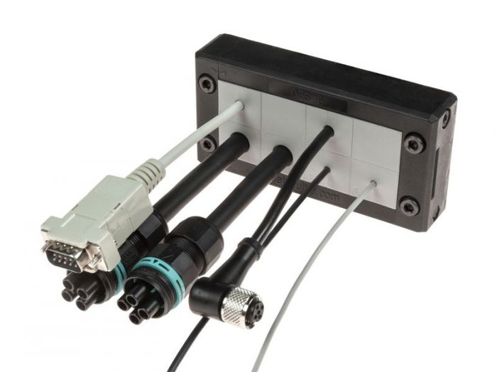 Pasamuros partido para cables conectorizados DES 16