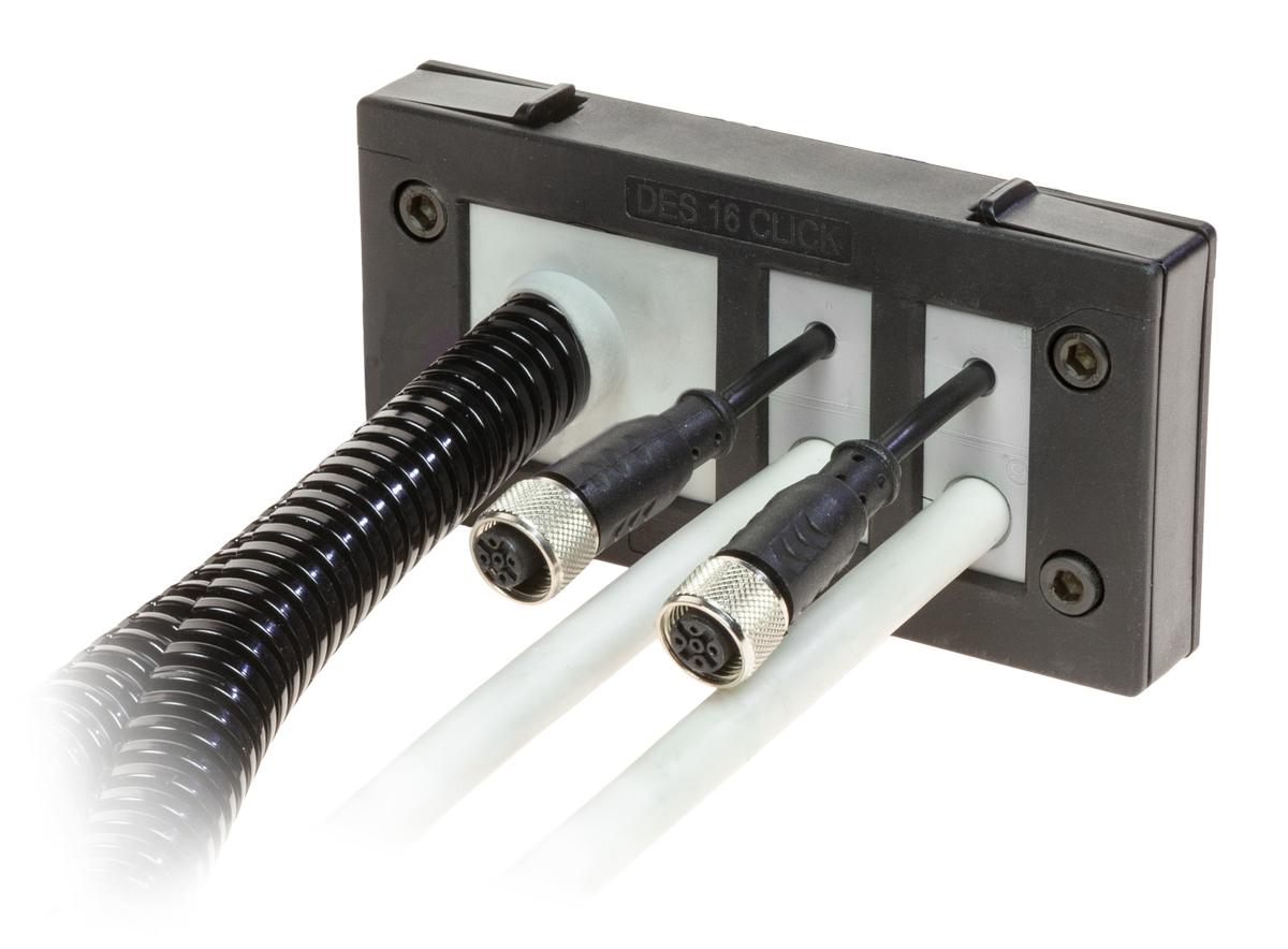 Pasamuros partido para cables conectorizados DES 16 CLICK