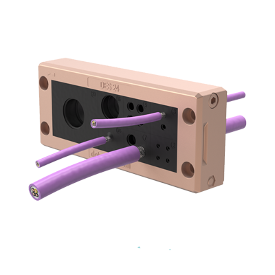 Pasamuros partido para cables conectorizados DES L2 EMC