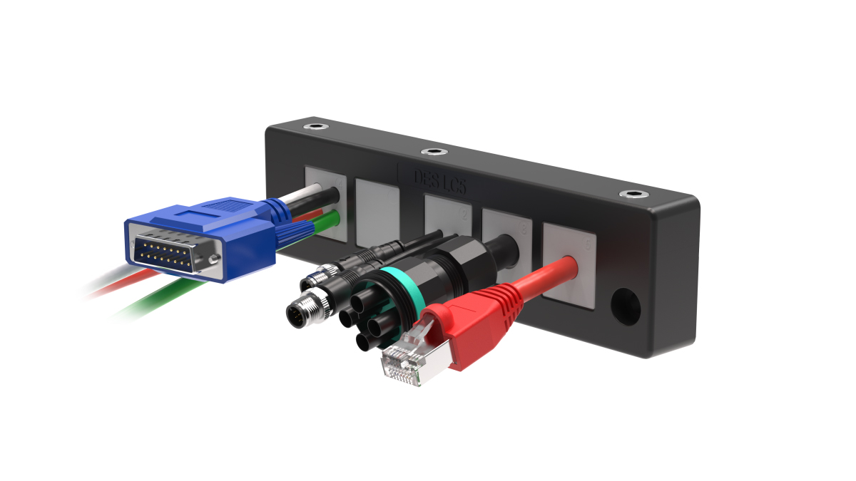 Pasamuros dividido de marco para cable DES LC 5