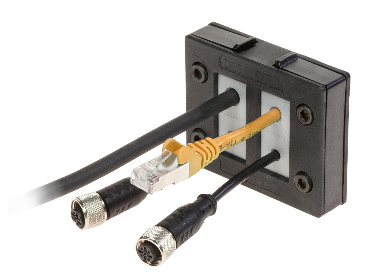Pasamuros partido para cables conectorizados DES Q CLICK