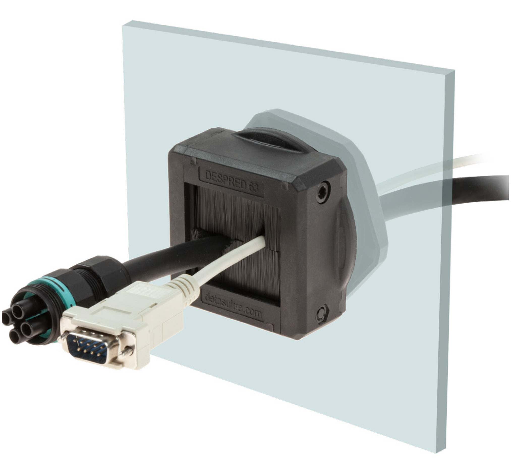 pasamuros de marco para cables con doble cepillo DESPRED ZZ 63
