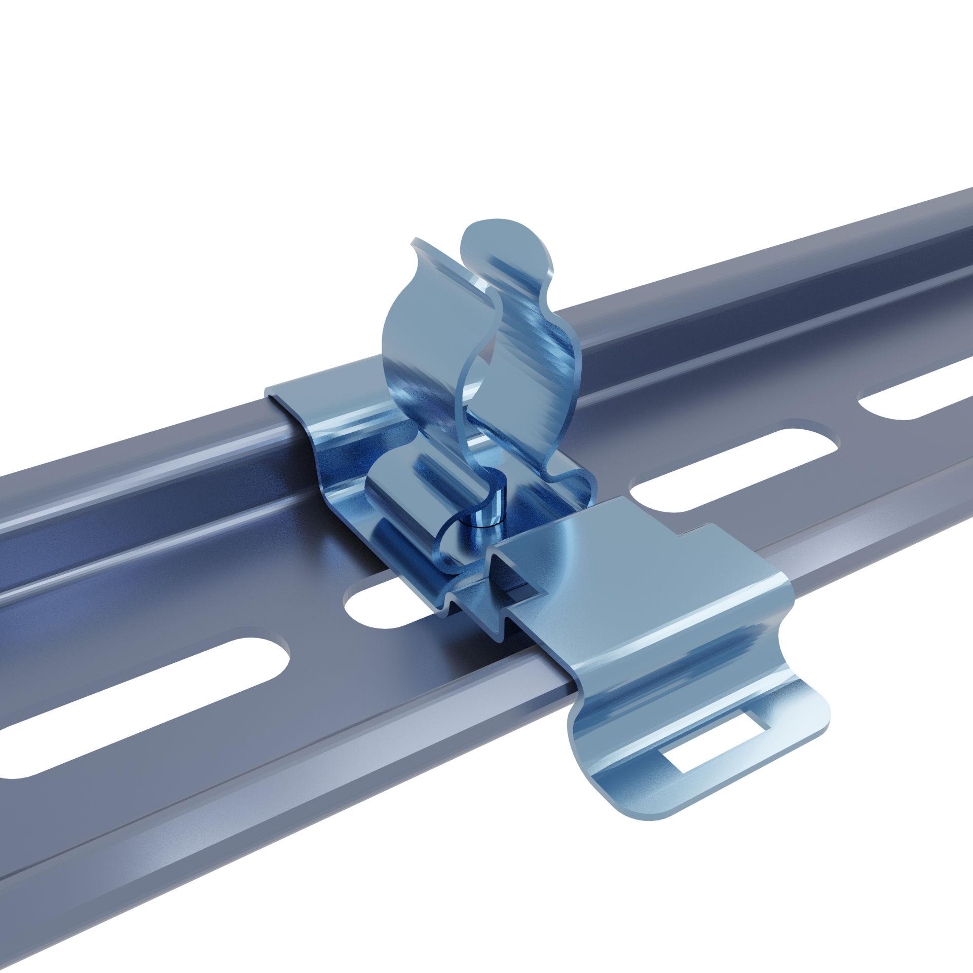 abrazadera de apantallamiento EMC para cable para Carril DIN MSD2 9-12